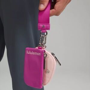 Dual Pouch Wristlet | POW Pink Tone/Flush Pink